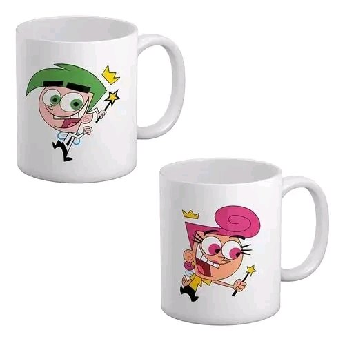 Par de tazas padrinos mágicos 