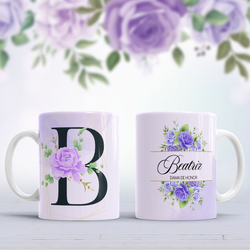 Taza damas de honor A-Z