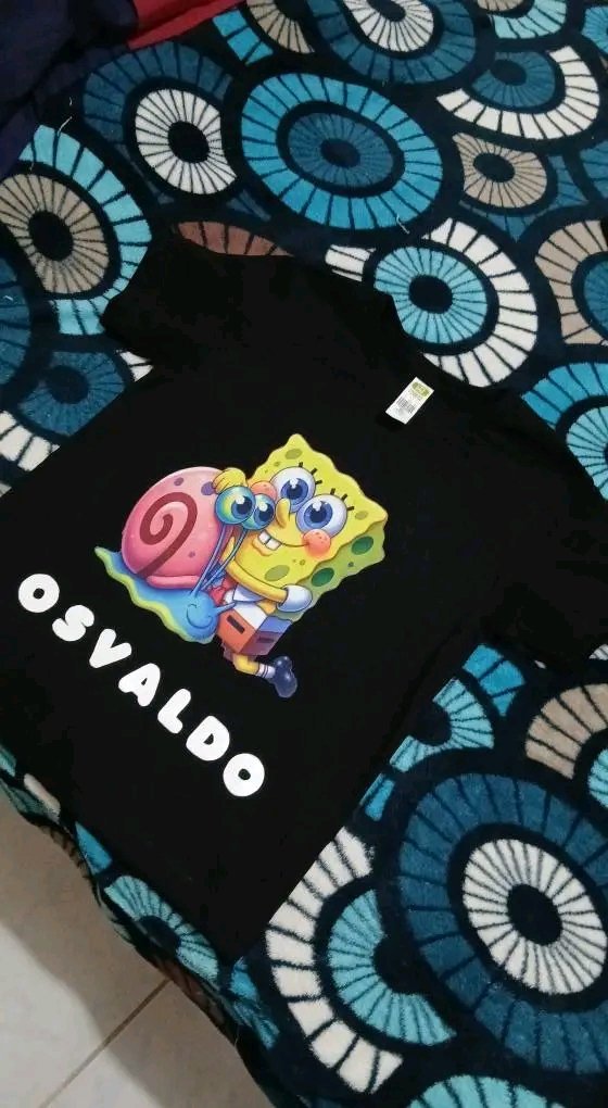 Playera Bob esponja kids personalizadas