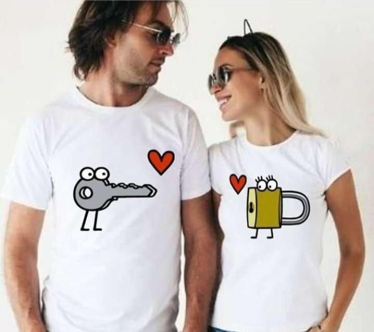 PLayera pareja candado