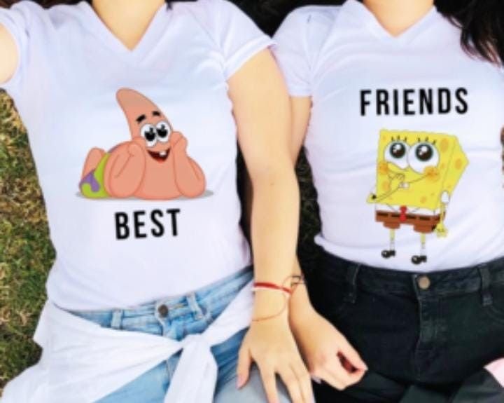 Playera pareja bob esponja